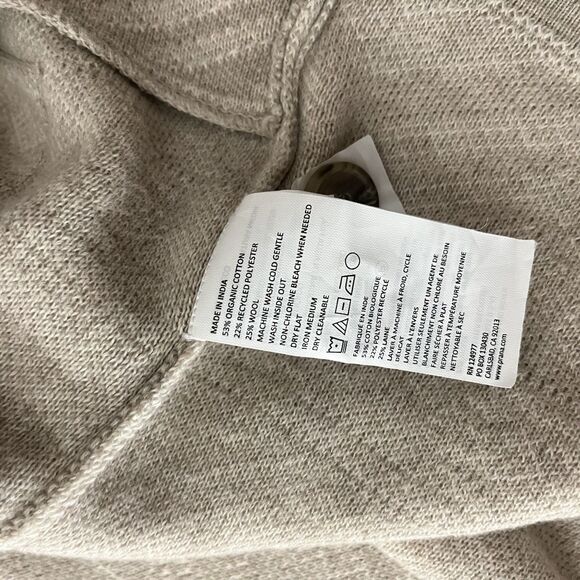 Prana Sevie Cardigan tan/creme Merino sweater XS Cozy 183 - Picture 8 of 9